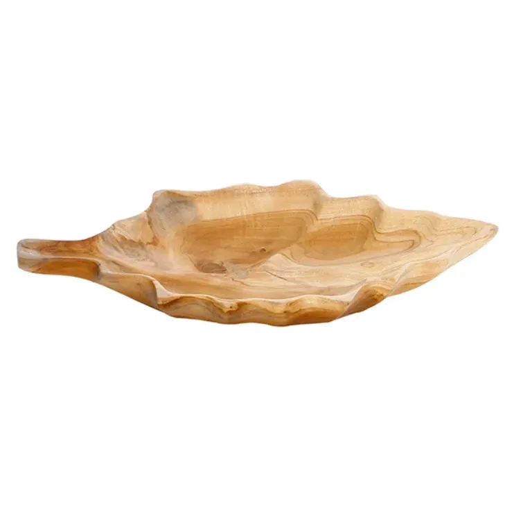 Wooden Leaf Platter