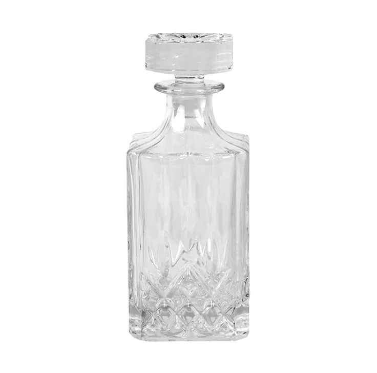Decanter Cut Glass Short