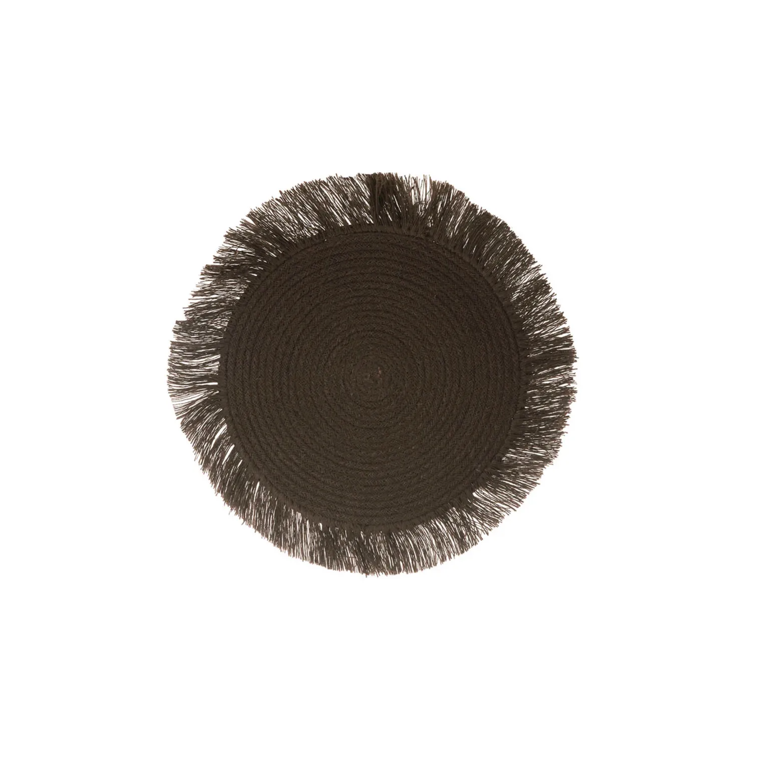 Chocolate Fringed Placemat