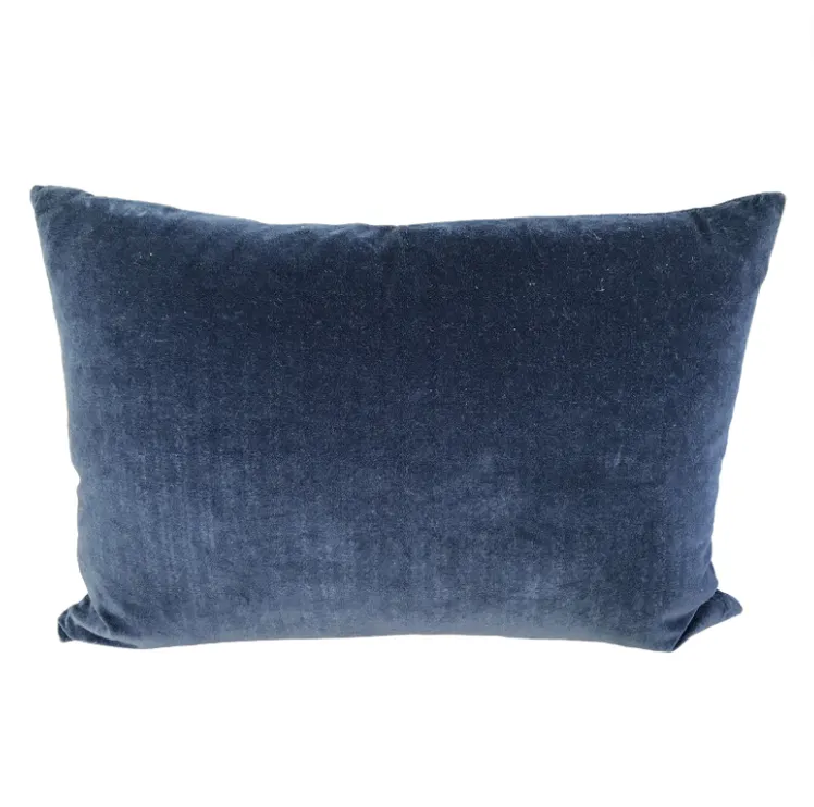 Blue navy velvet feather lumber