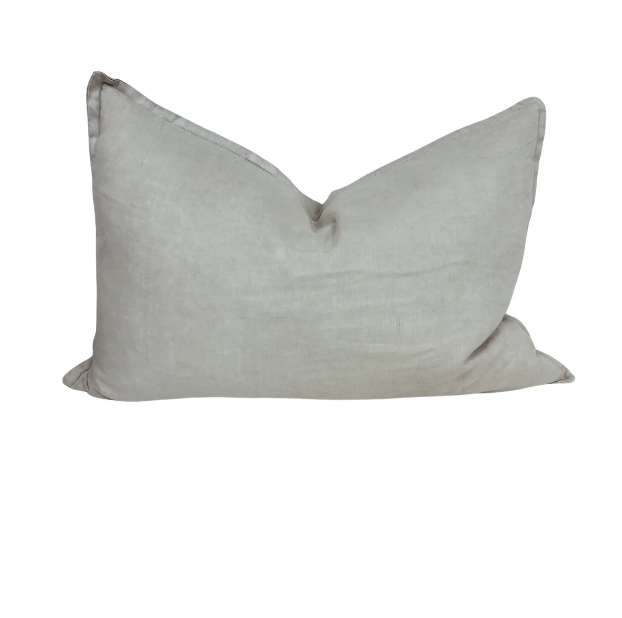 Grey Linen Lumber Cushion