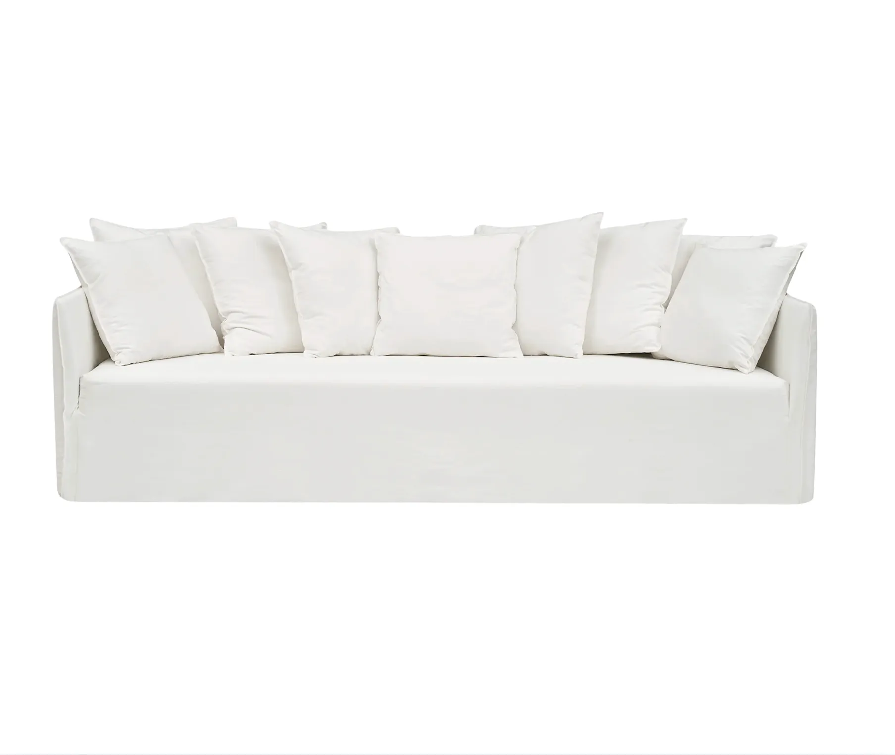 4 Seater Lounge Cream Linen
