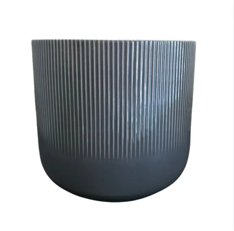 Dark Grey Ceramic Pot