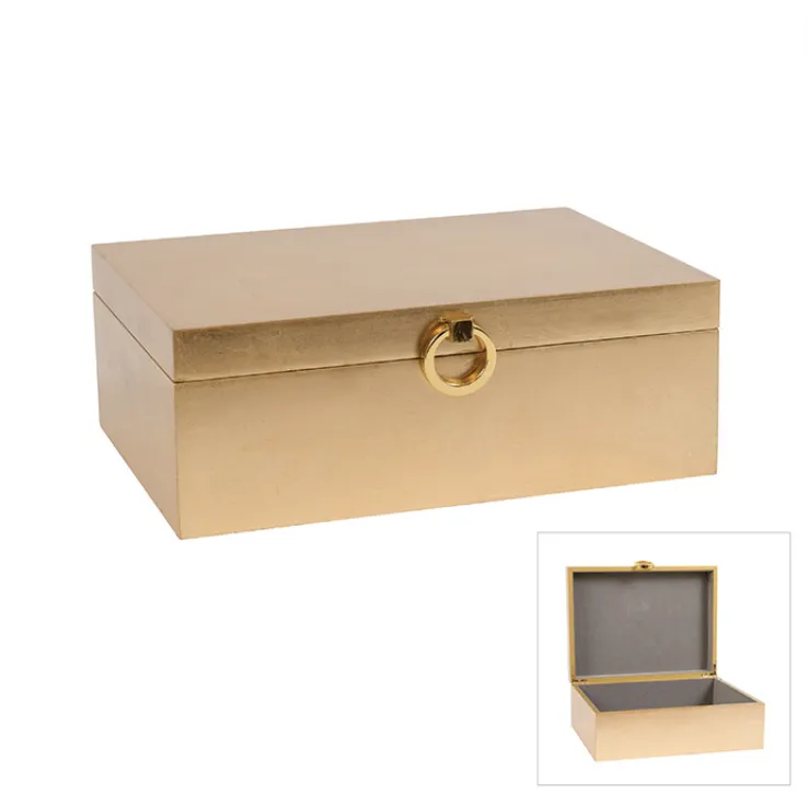 Gold lacquer jewellery box
