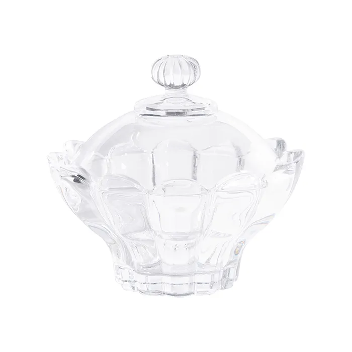 Glass Petal Lidded Bowl