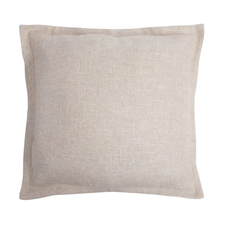 Ivory Woven Linen Cushion