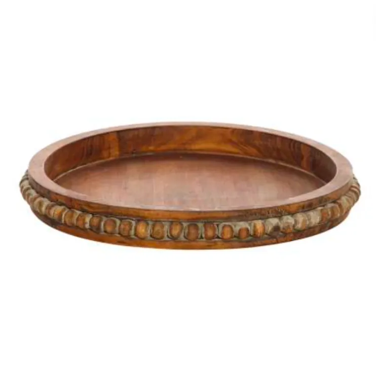 Timber Bead Round Tray