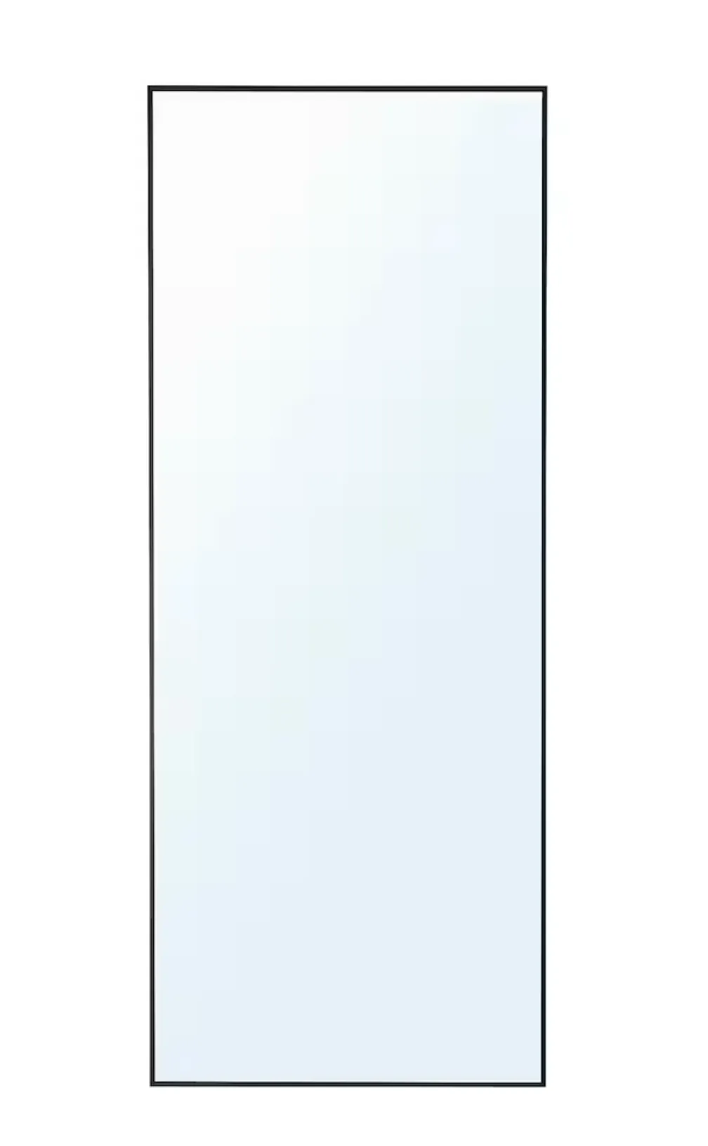 Black Metal Floor Mirror