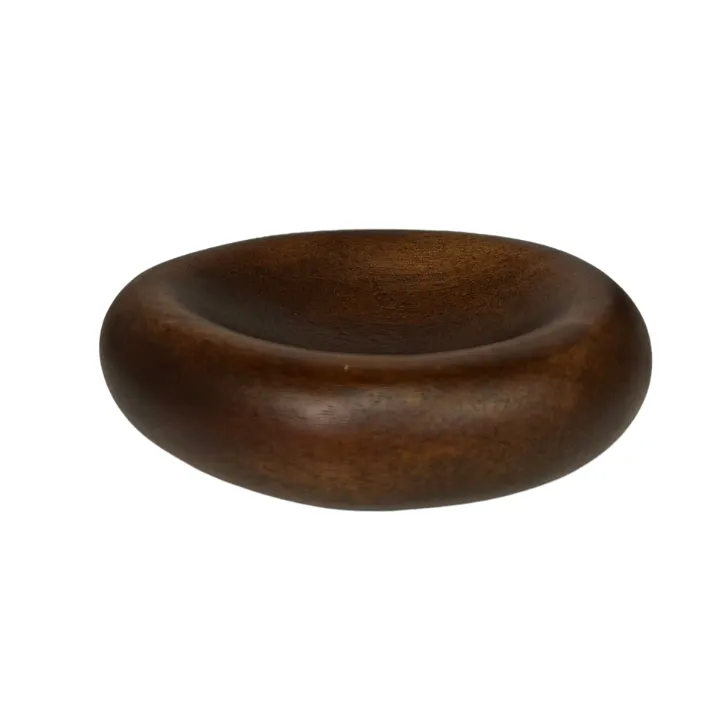 Wooden Shallow Bowl