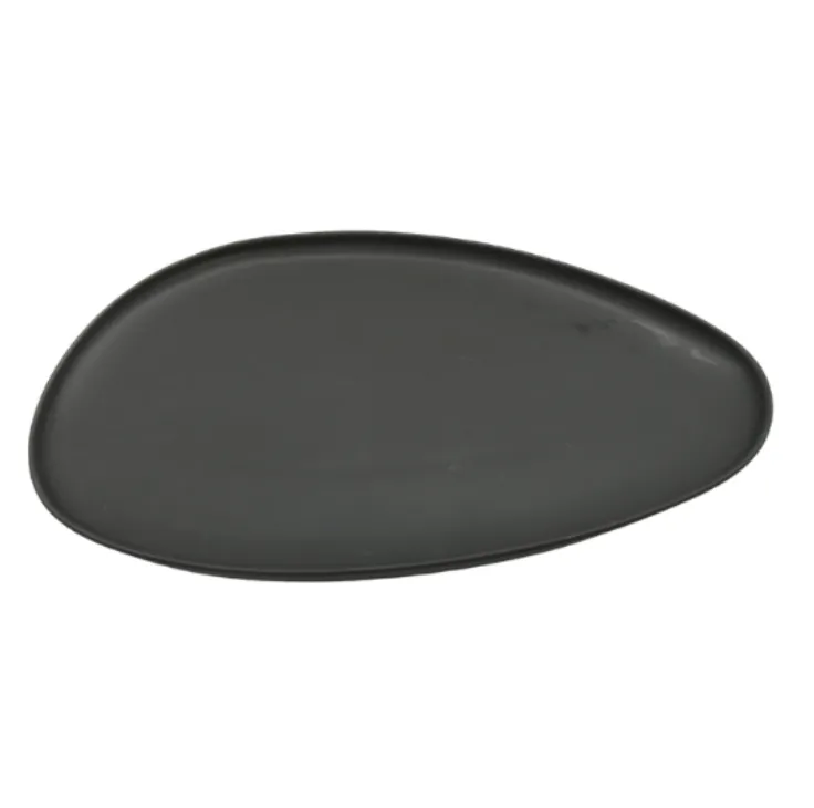 Ceramic Teardrop Charcoal Platter