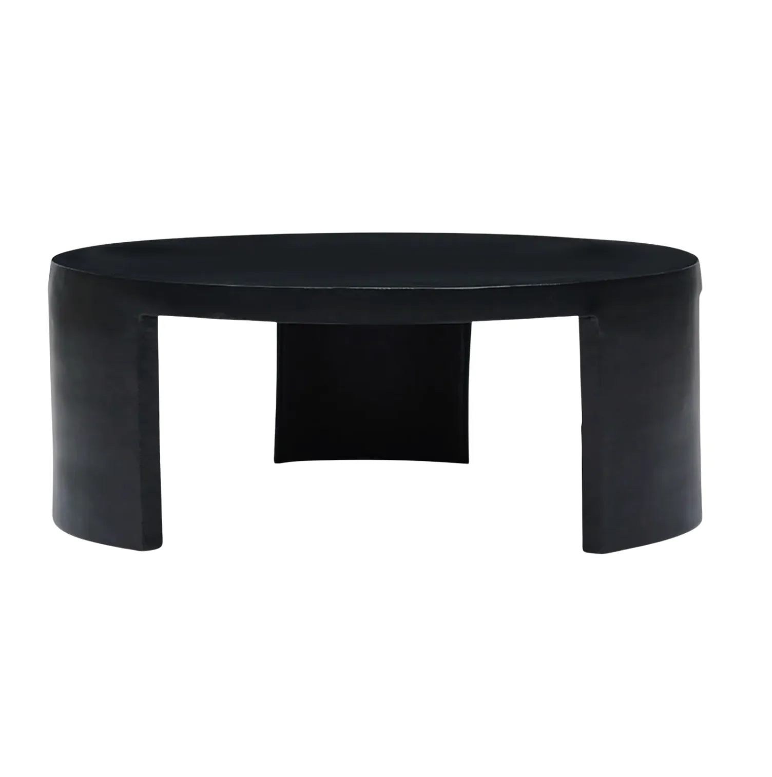 Black Aluminium Round Coffee Table