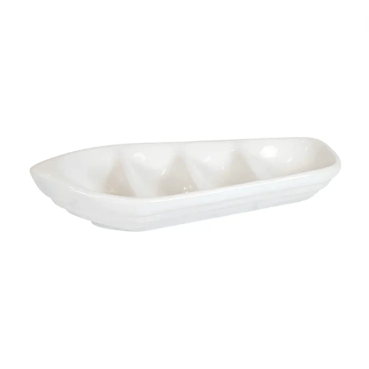 White Ceramic Boat