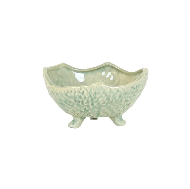 Ceramic Mint Footed Bowl