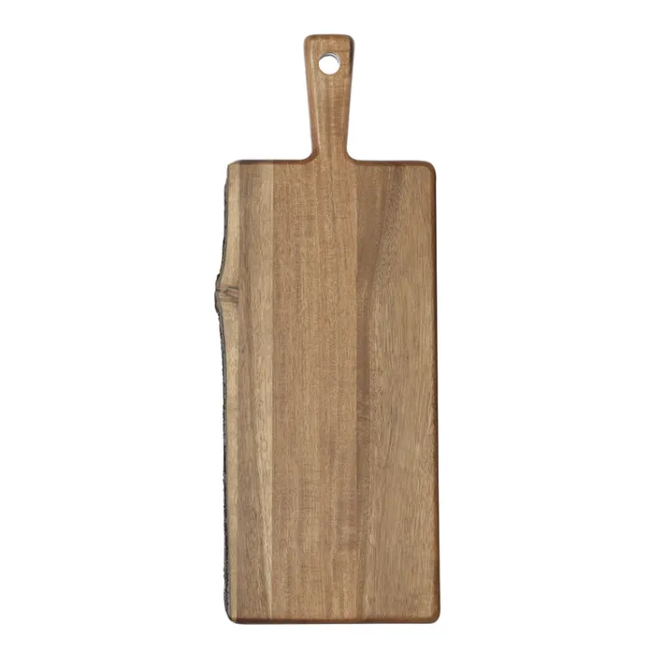 Wooden slice with bark