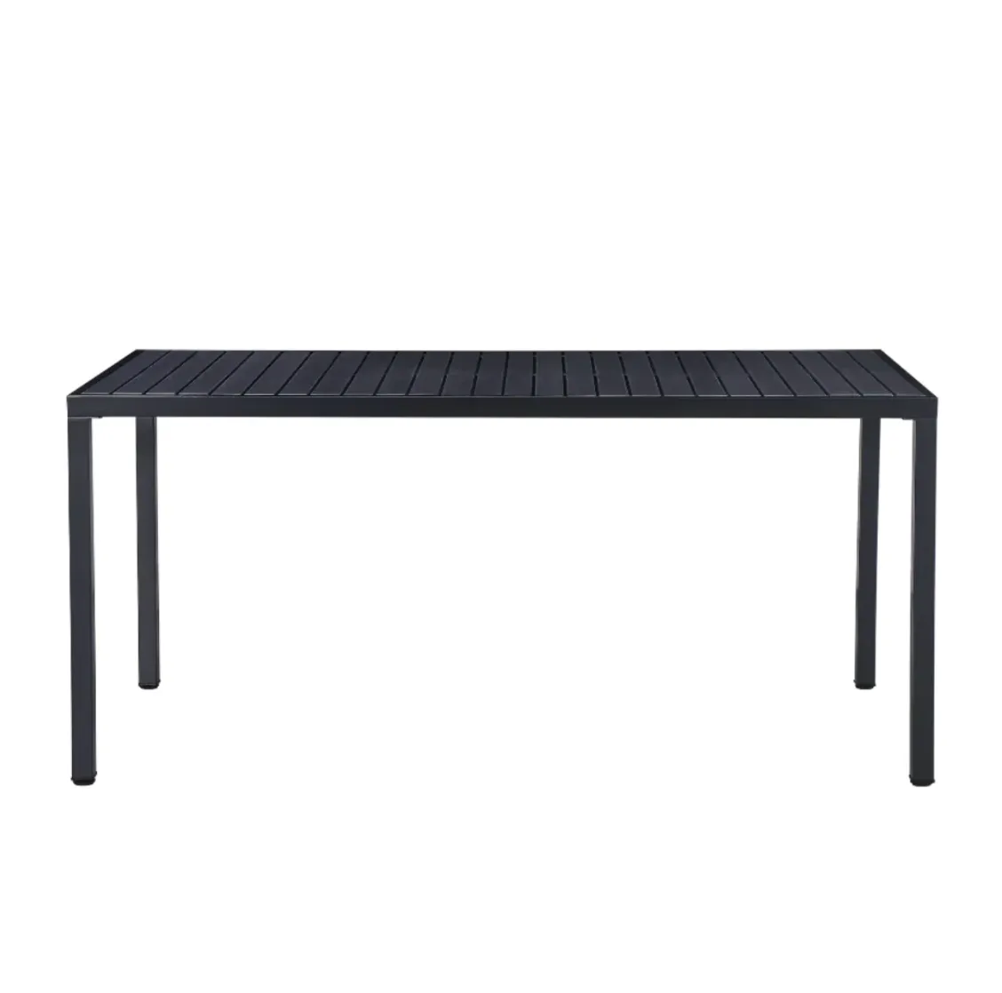 Outdoor Black Dining Table Rectangle