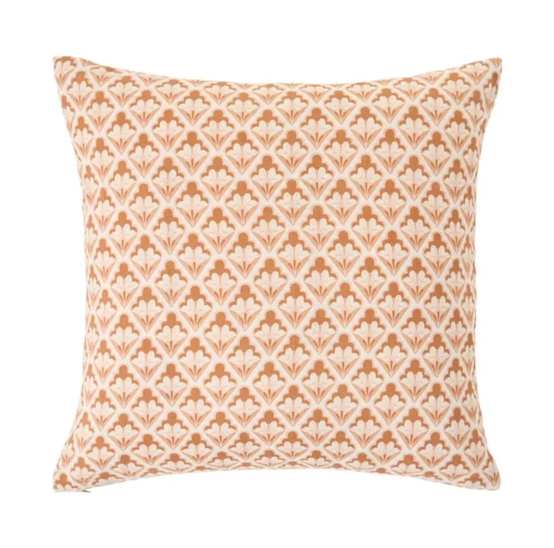 Orange Geo Cushion