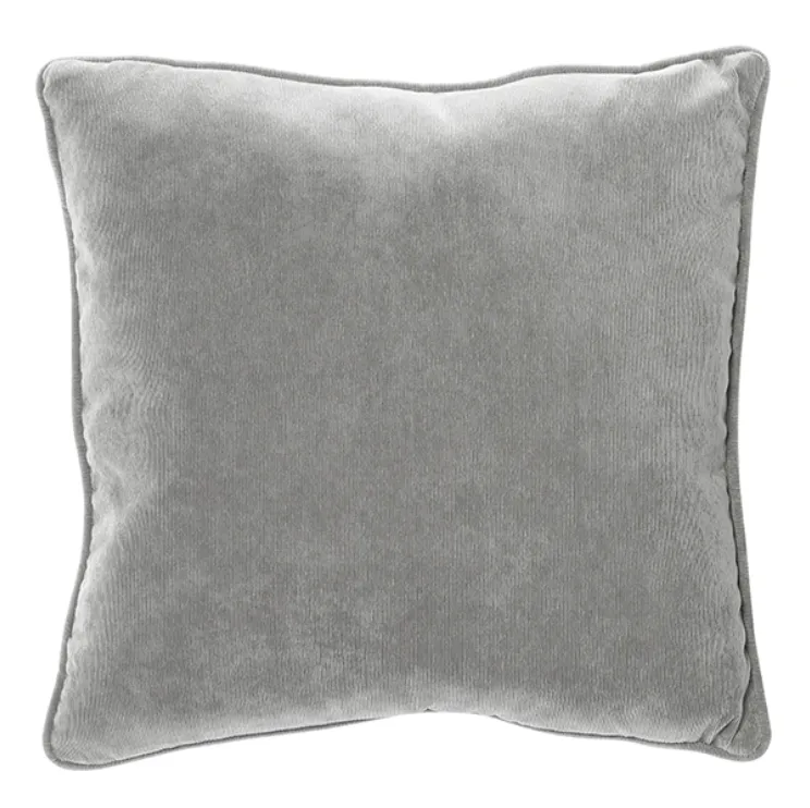 Grey cordoroy poly cushion