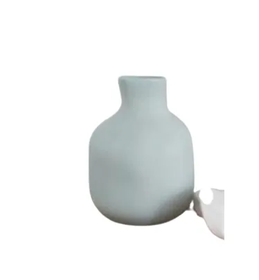Ceramic blue bottle vase 