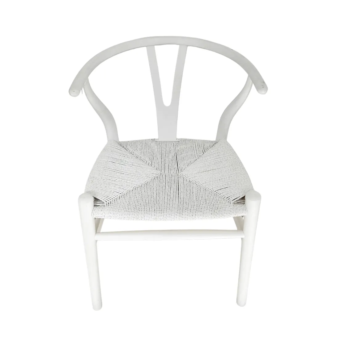 White Wishbone Desk Chair