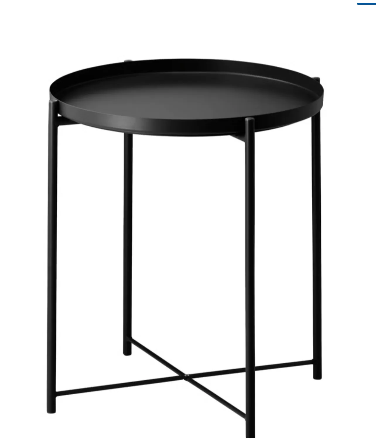 Outdoor Tray Table Black
