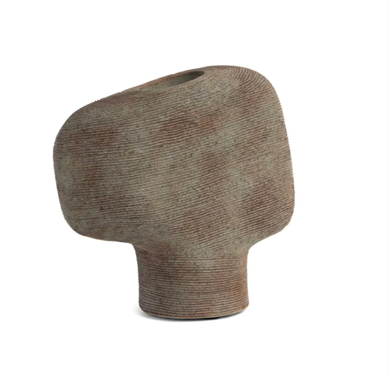 Ribbed Vase Natural