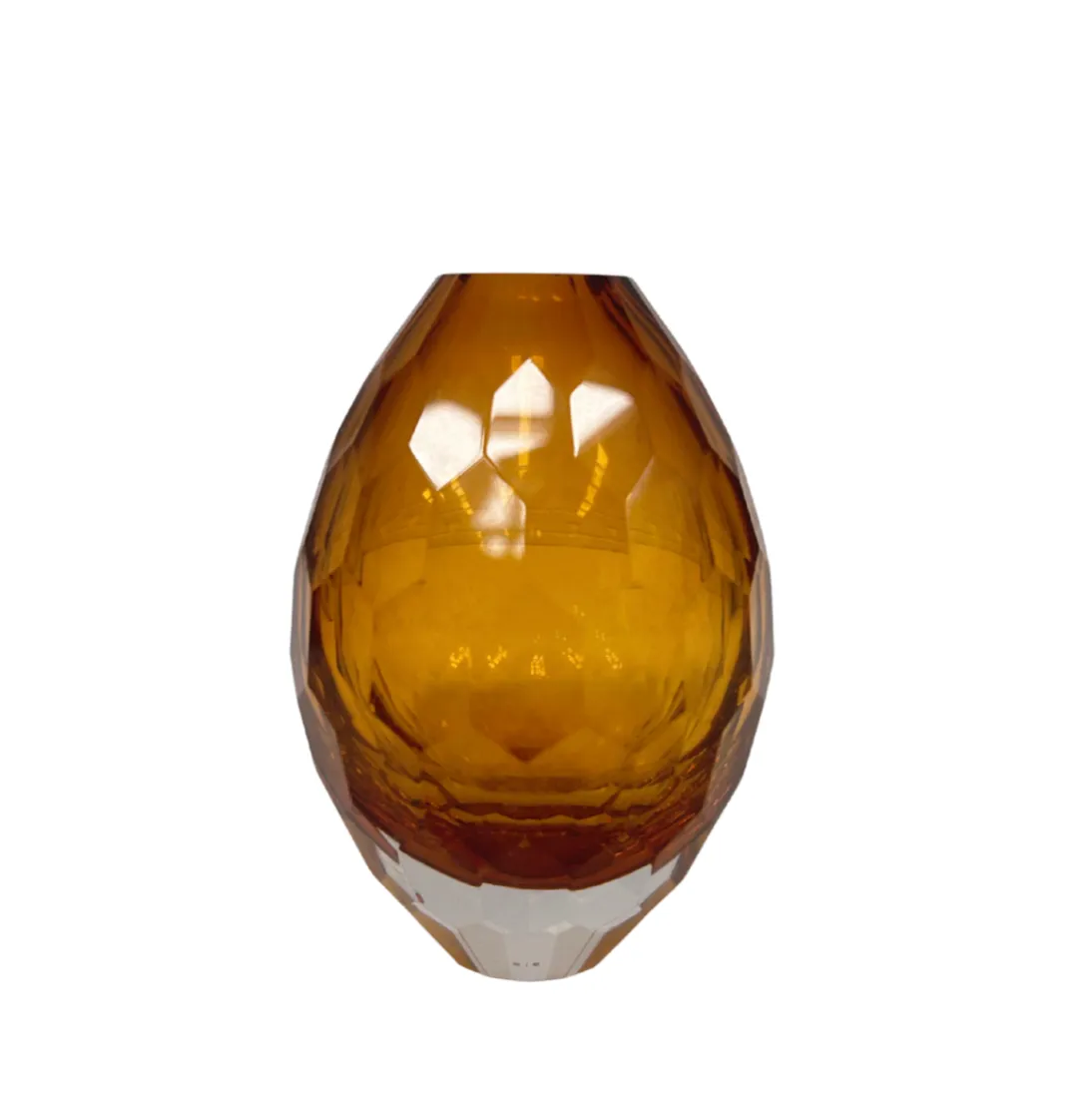 Yellow Glass Bud Vase Tall