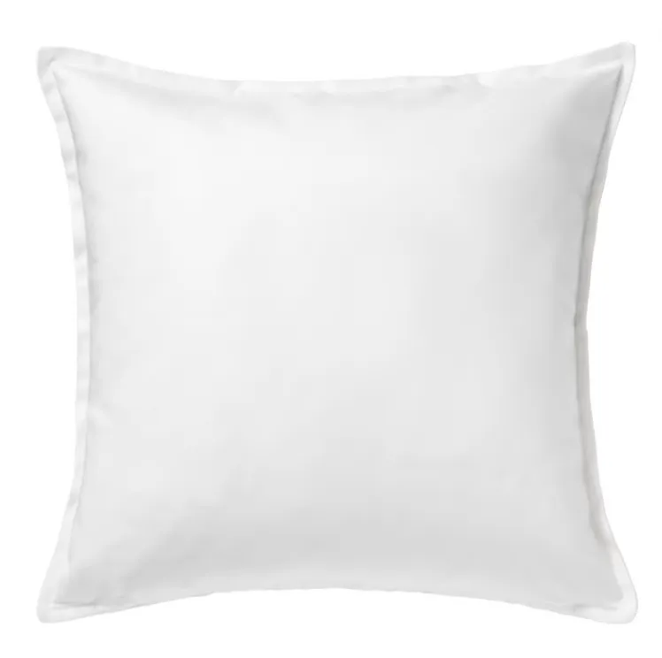 White plain feather cushion