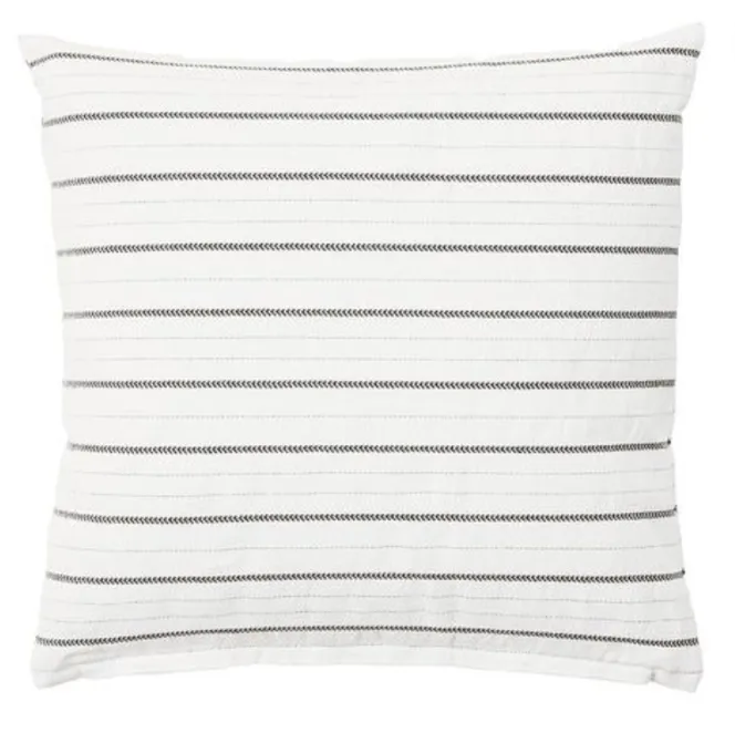 White Stripe poly cushion