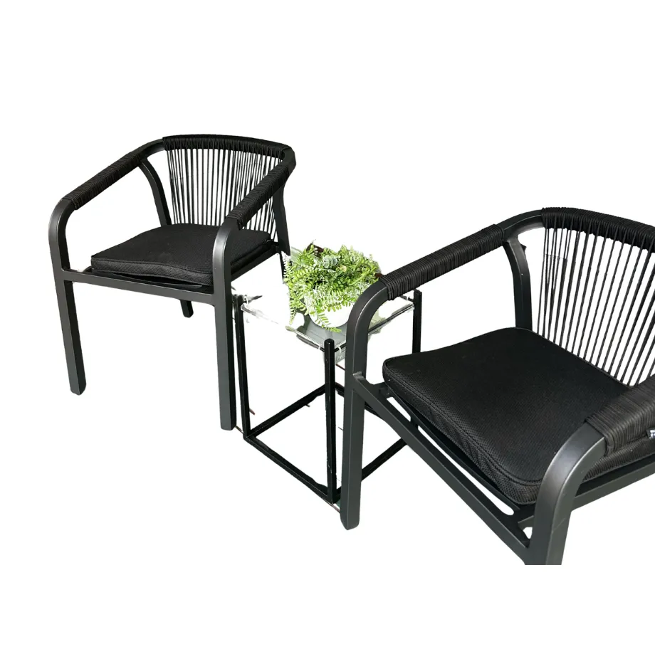 Outdoor Black Dining Chair