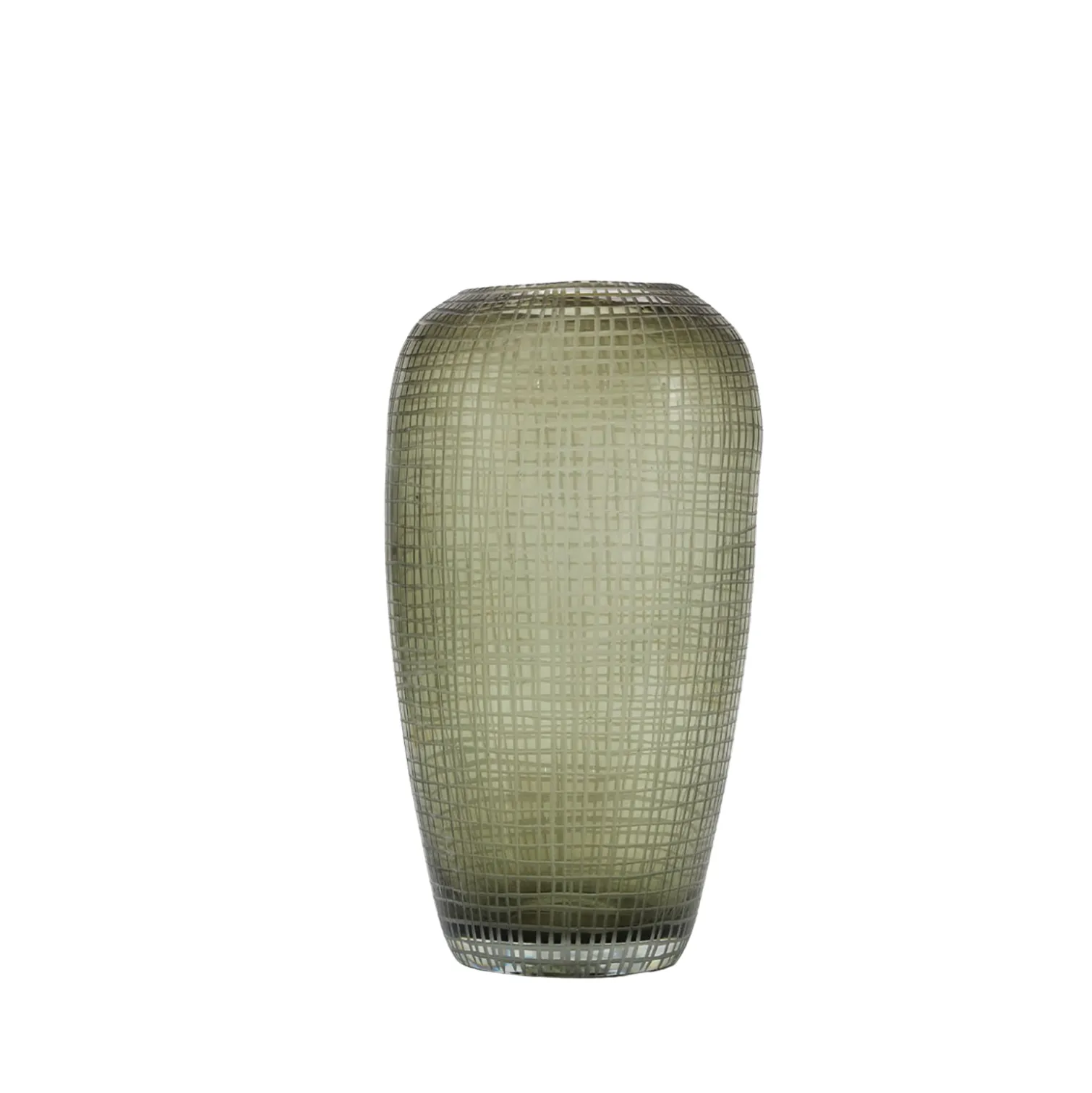 Jubilee Glass Vase Tall Moss