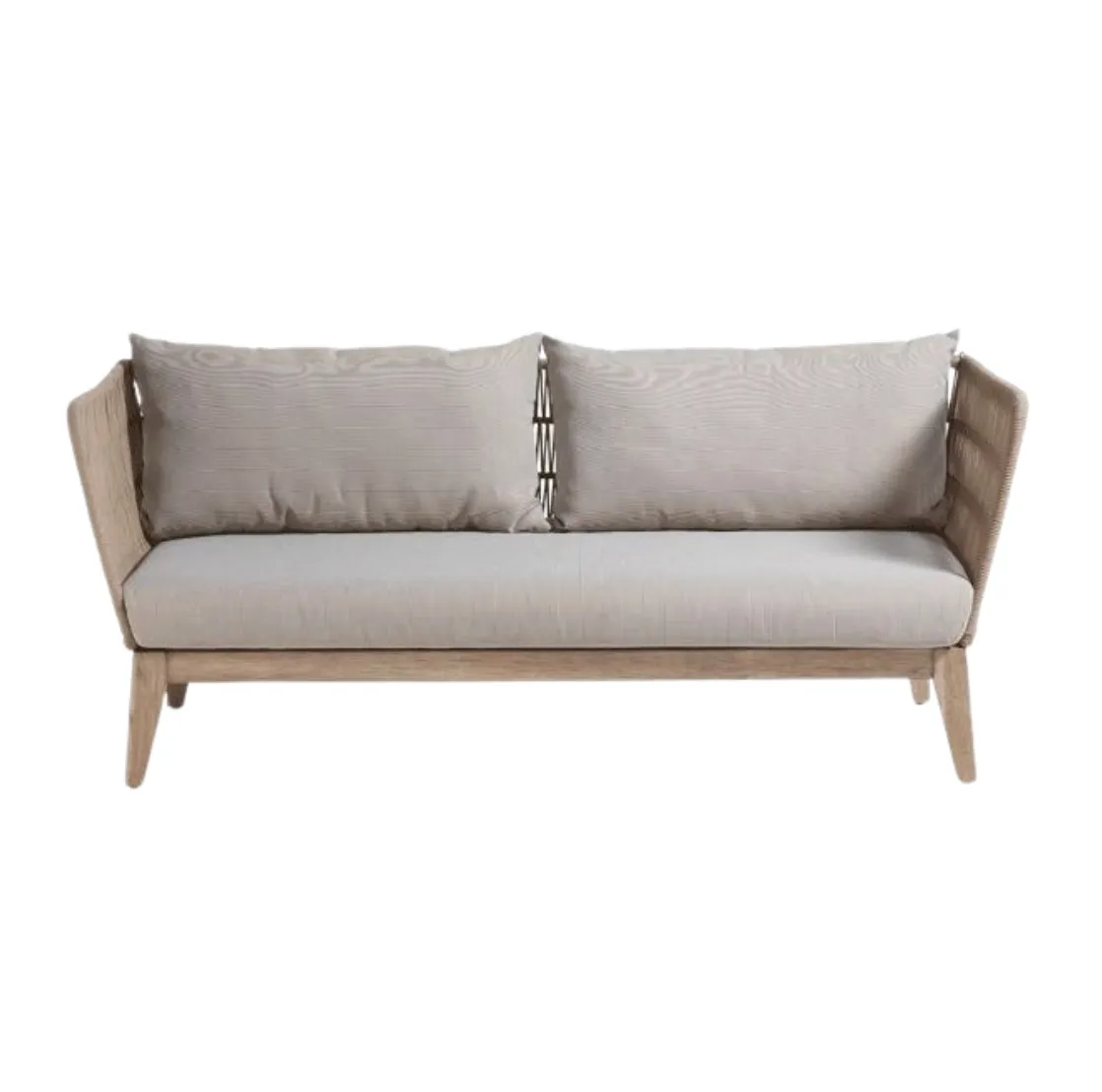 Outdoor Tan Wooden Alfresco Lounge 