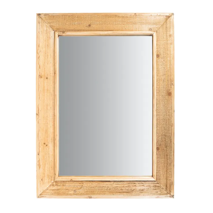 Timber frame wall mirror 72 x 98cm