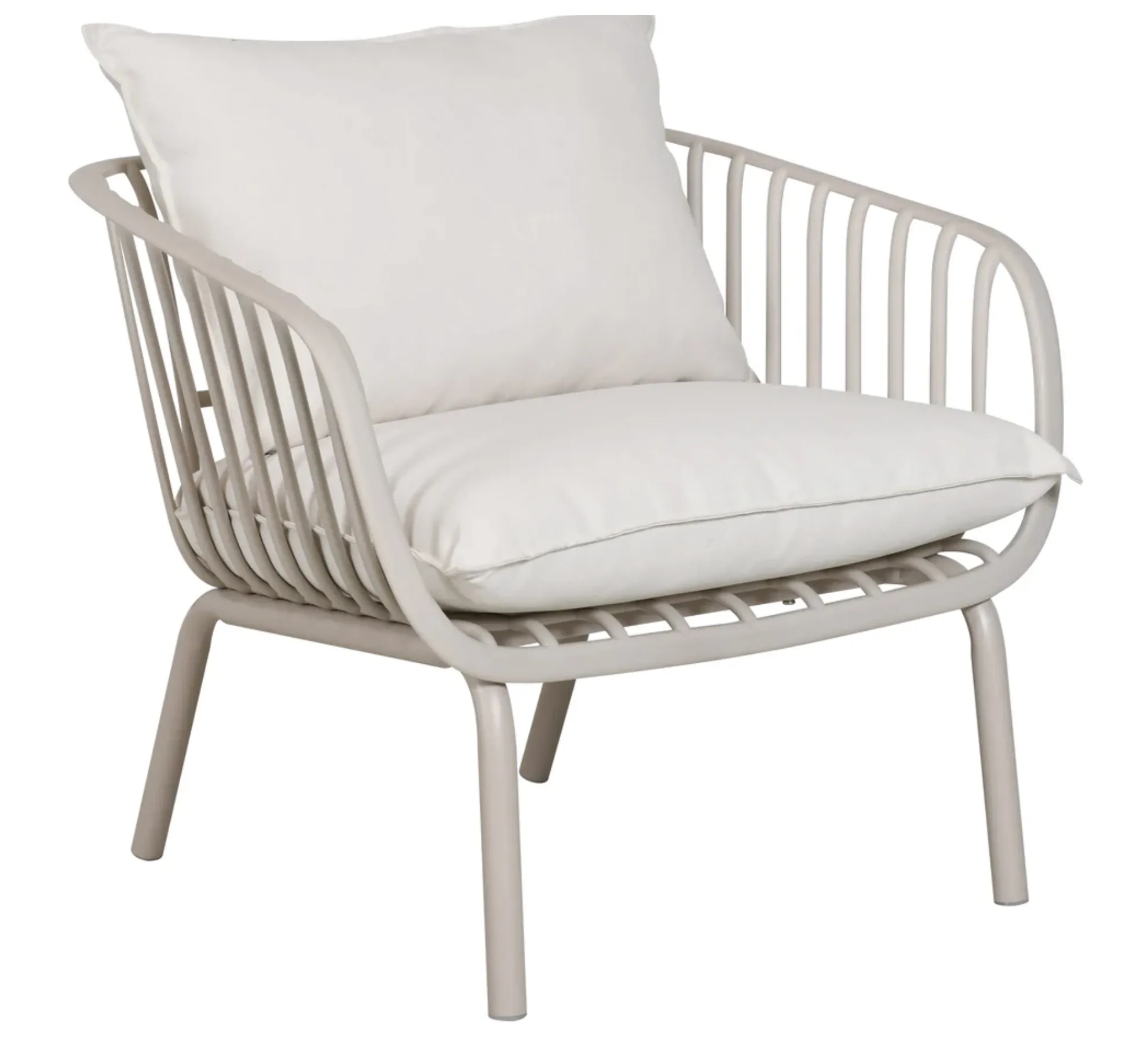 Owen Cream Outdoor Armchair with Cushion