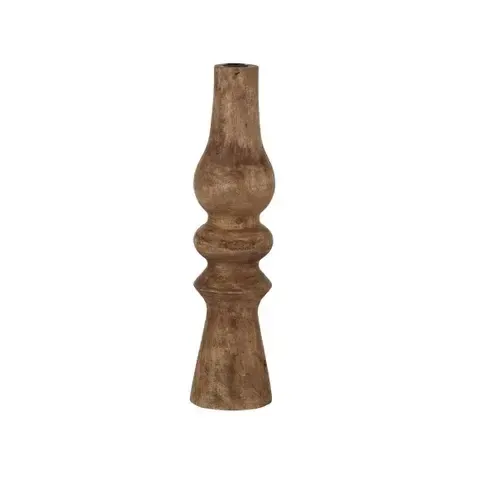 Wood Candle Holder Natural Small