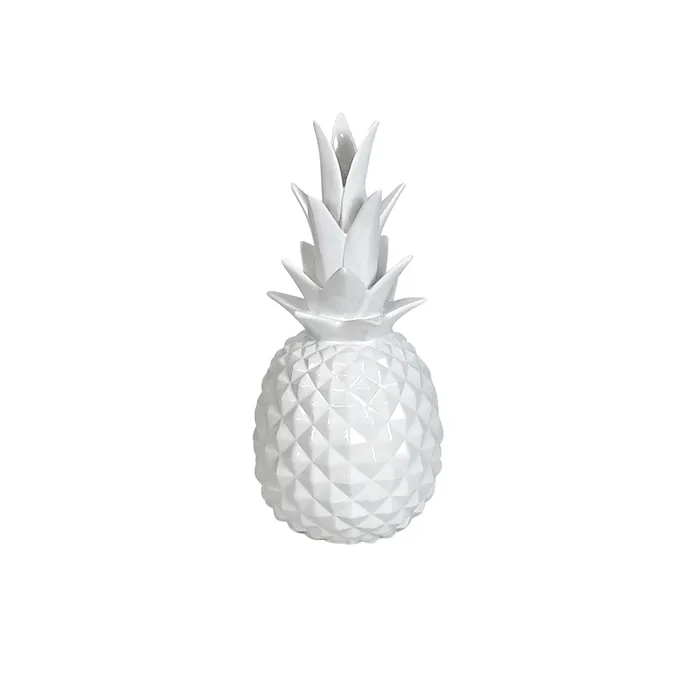 Resin gloss white pineapple sm