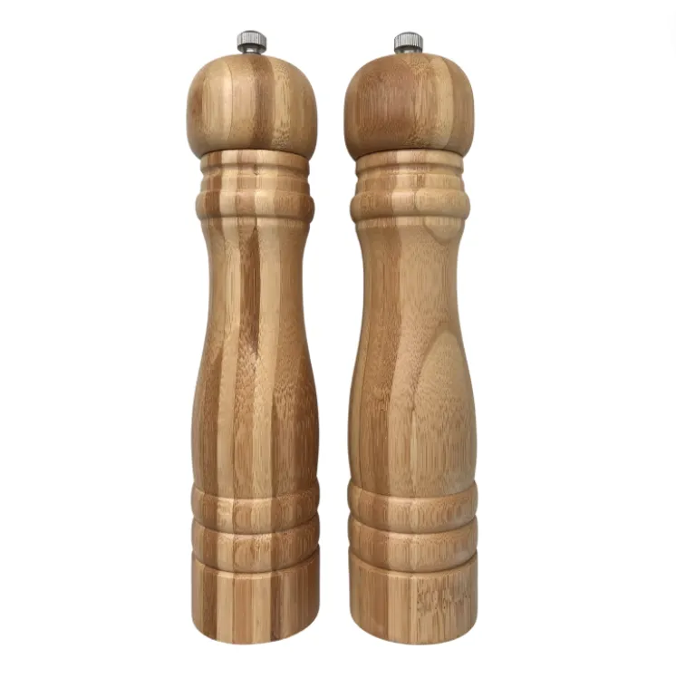 Wooden Bamboo Salt & Pepper Grinder Set 2