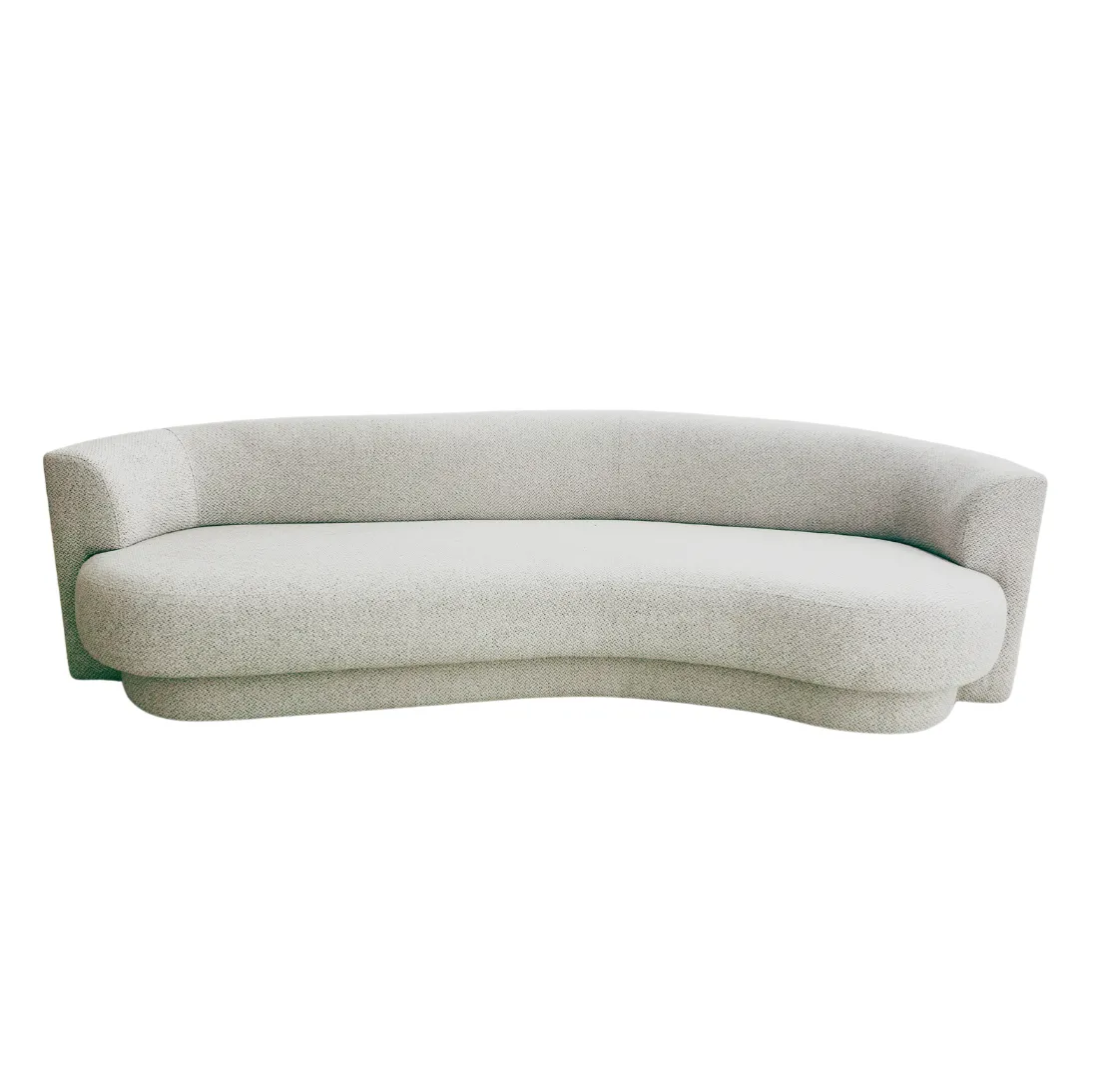 4 Seater Curve Grey Fleck Lounge