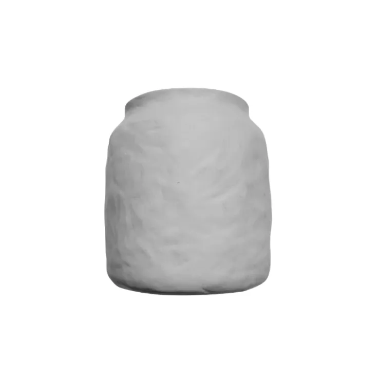 Flax ceramic light grey vase