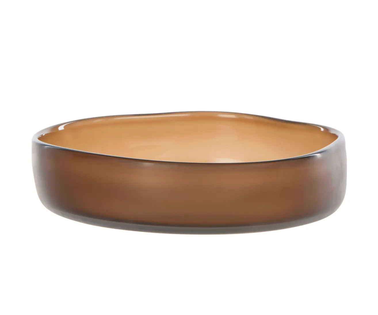 Amber Glass Bowl