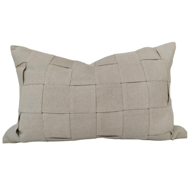 Sand intwined natural linen feather lumber
