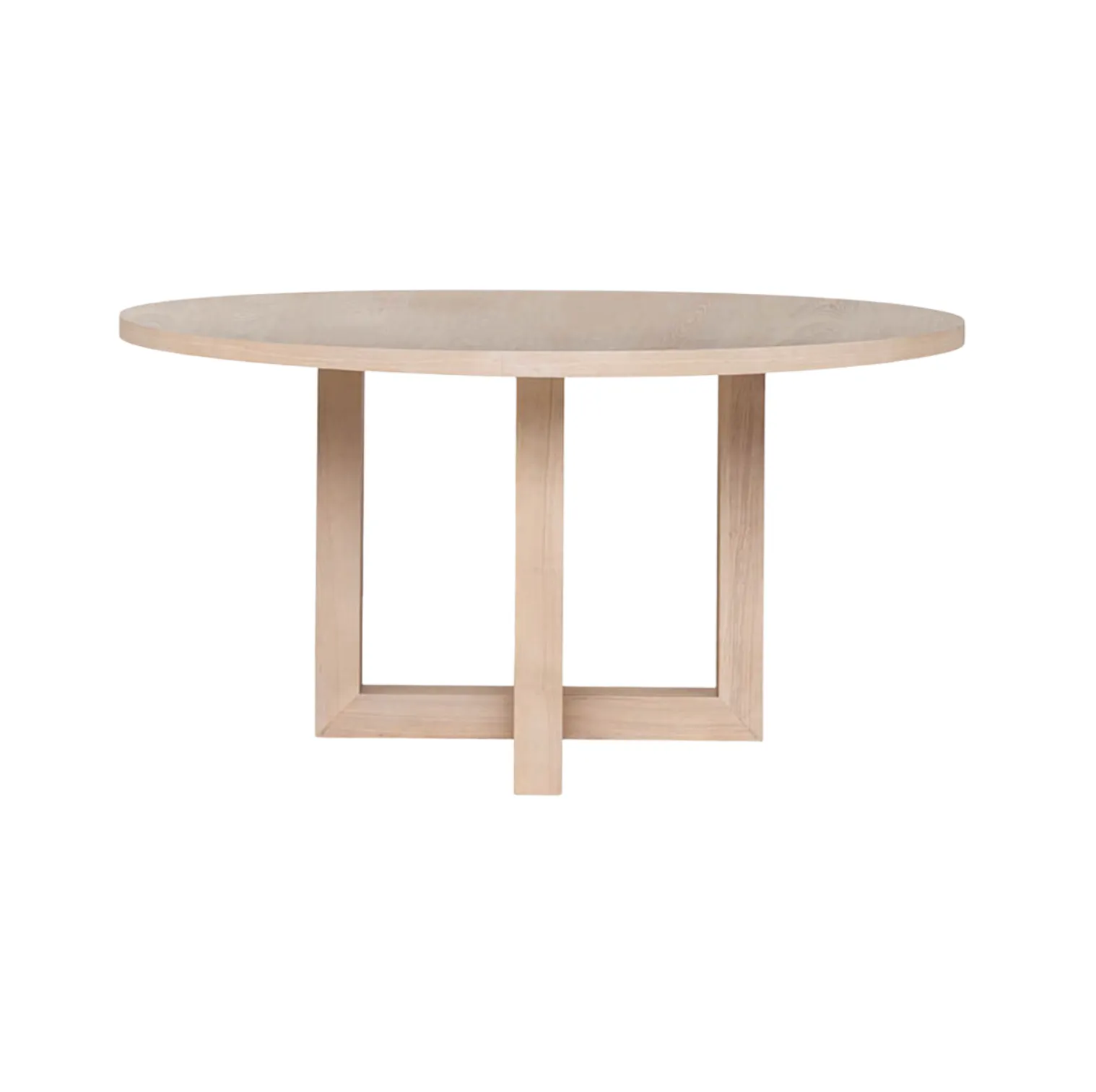 Dining Table Washed Ash Round Large