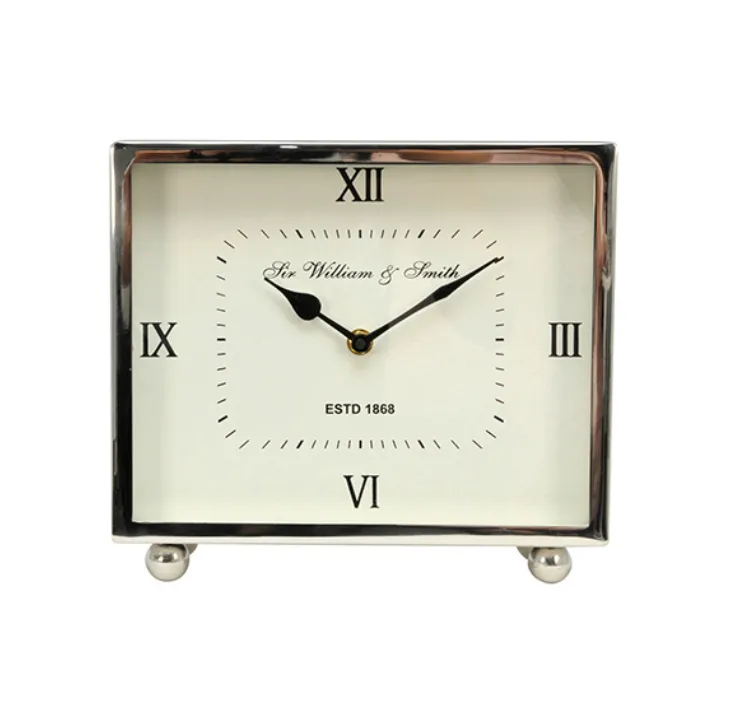 Desk clock - Aluminium rectangle