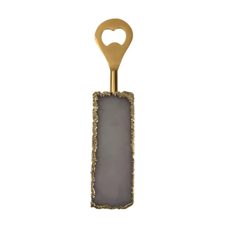 White quartz bottle opener