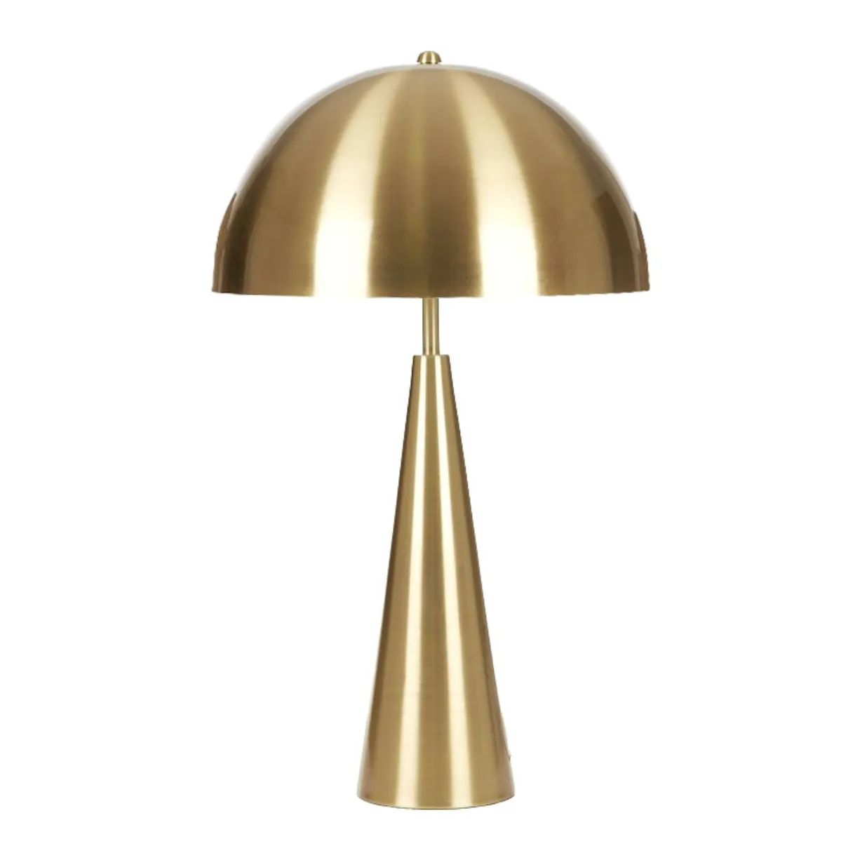 Metal gold mushroom lamp