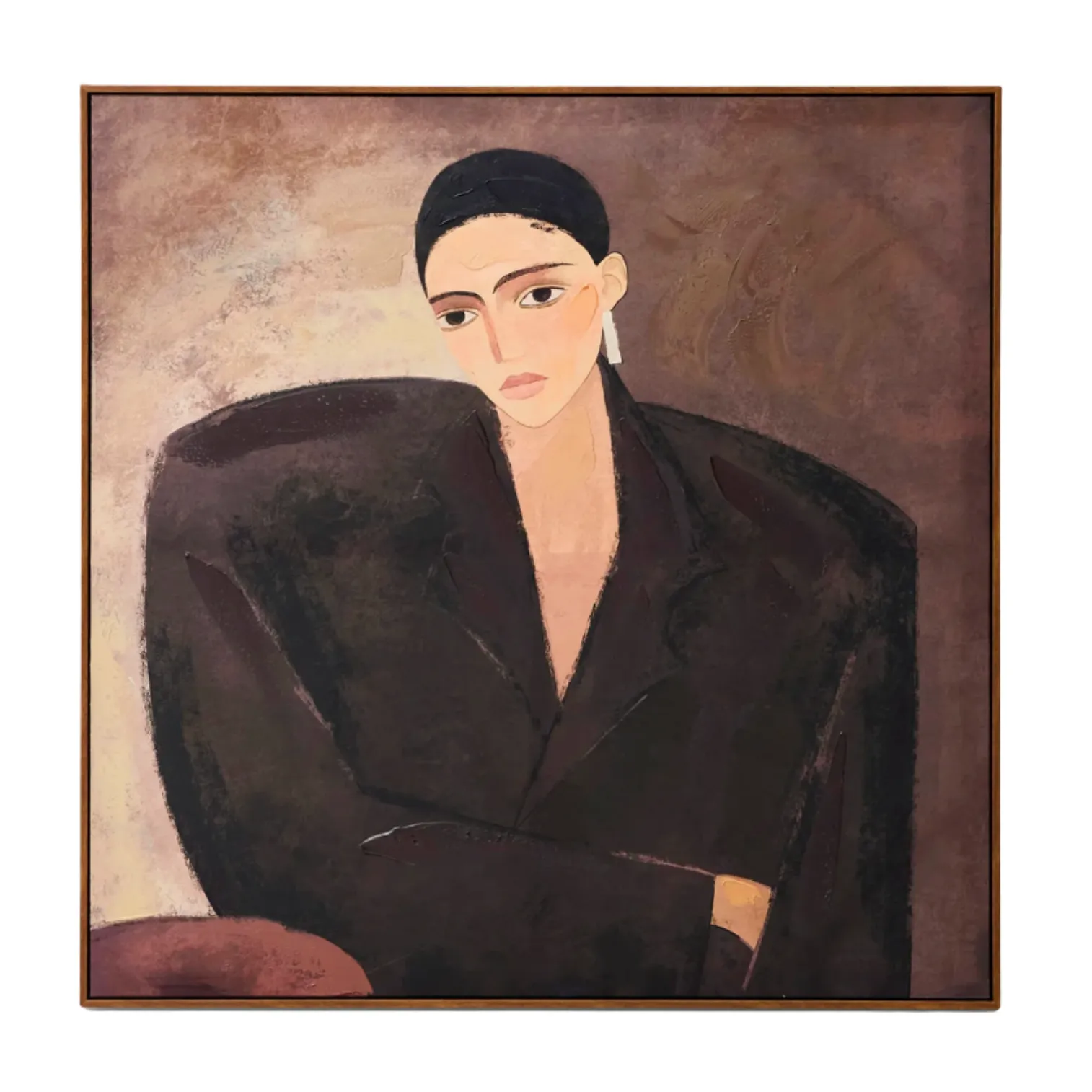 Purple Lady Wall Art