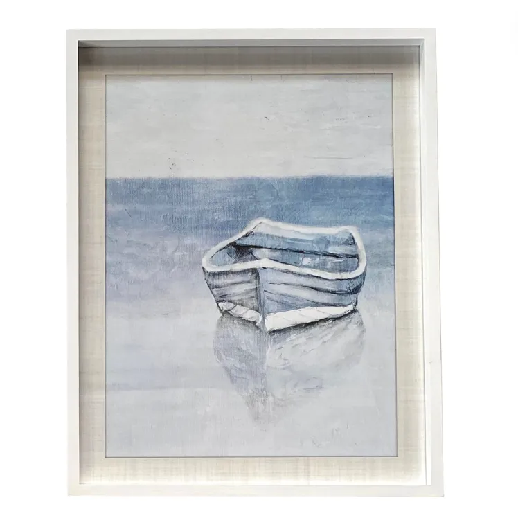 Natural Blue Boat Art (A)