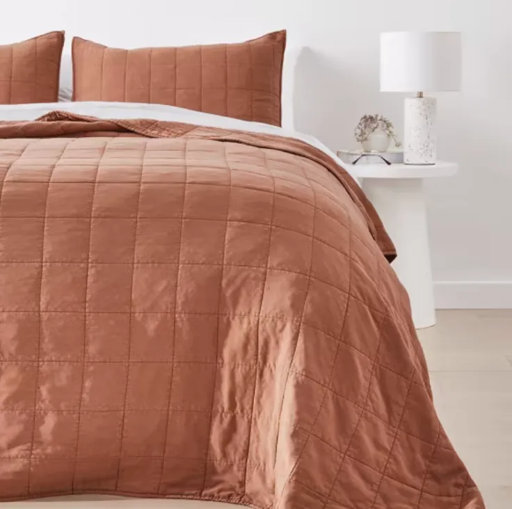 Rust Coverlet Bedding Set