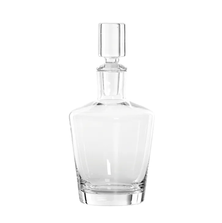 Decanter glass angled