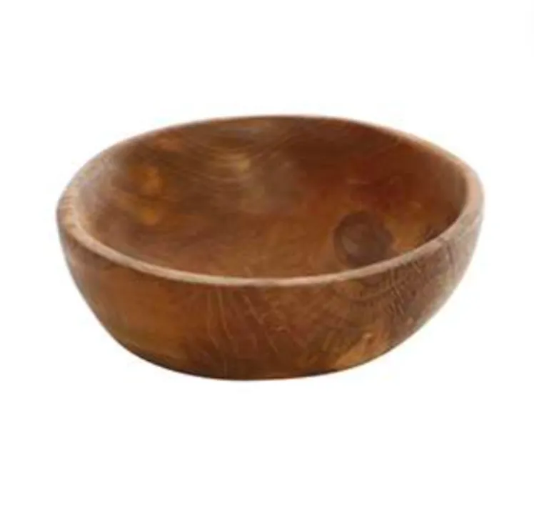 Wooden Teak Sculptured Bowl