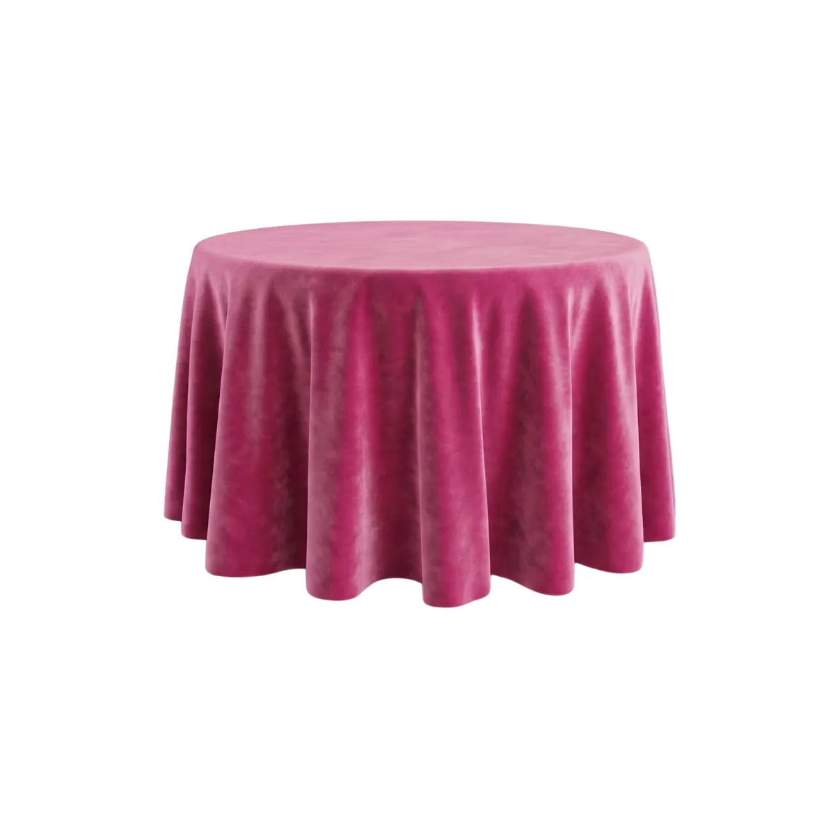 132" Round Velvet Tablecloth